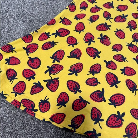 Hanna Andersson Yellow Strawberry Print Dress Sz 110cm - Picture 4 of 5